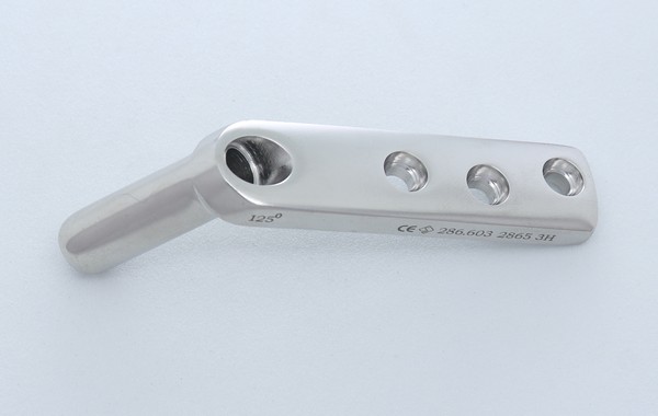 DHS Barrel Plate with Round Hole 125&deg;- Long (Barrel length- 38mm)		 