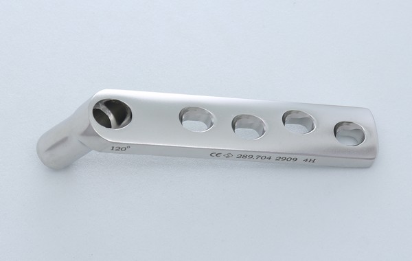 DHS Barrel Plate with DCP Hole-AO type, 120°- SHORT (Barrel length- 25mm)