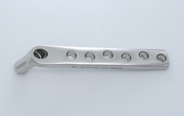 DHS Barrel Plate with Round Hole 120°-SHORT (Barrel length- 25mm)                                                           