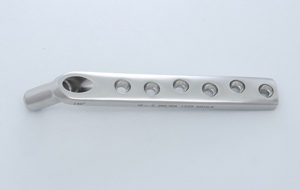 DHS Barrel Plate with Round Hole 140°- Short (Barrel length- 25mm)