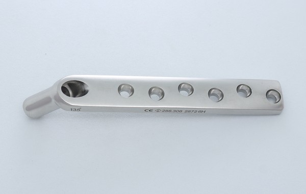 DHS Barrel Plate with Round Hole 135&deg;- Short (Barrel length- 25mm)		 