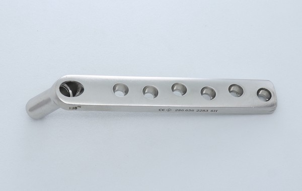 DHS Barrel Plate with Round Hole 125°- SHORT (Barrel length- 25mm)