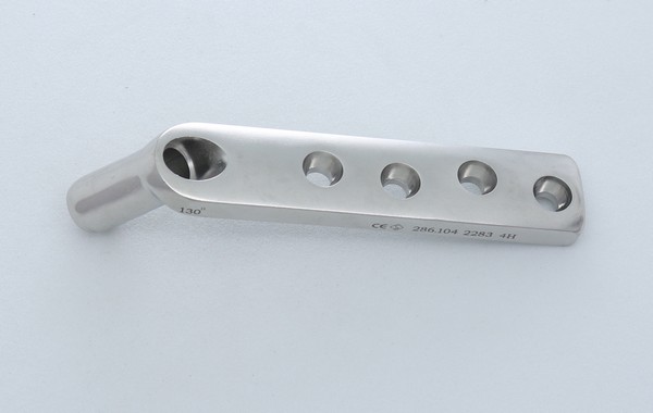 DHS Barrel Plate with Round Hole 130&deg;- Short (Barrel length- 25mm)		 